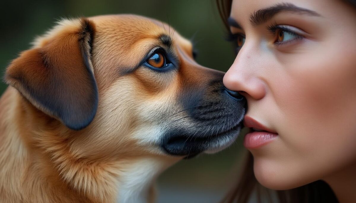 découvrez pourquoi votre chien renifle votre visage et ce que ce comportement signifie dans votre relation avec lui.